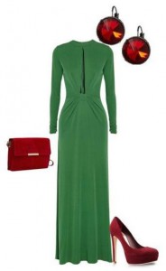 сочетание цветов в одежде зеленый